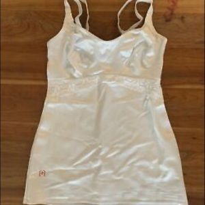 Ruby Ribbon White Lace Full Support Cami